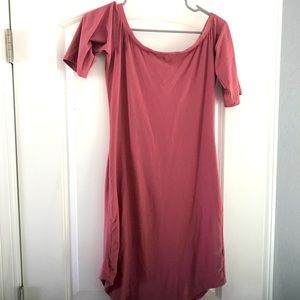 One love off the shoulder dress